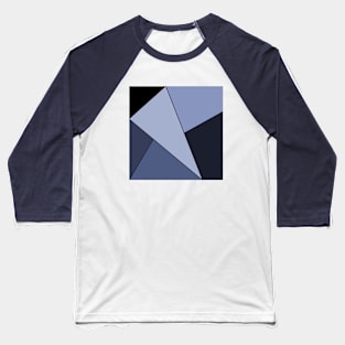 Blue & Black Geo Baseball T-Shirt